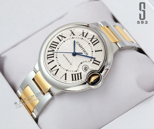 卡地亞專櫃爆款手錶 Cartier經典款593-FACTORY複刻表 卡地亞機械男裝腕表  gjs1865